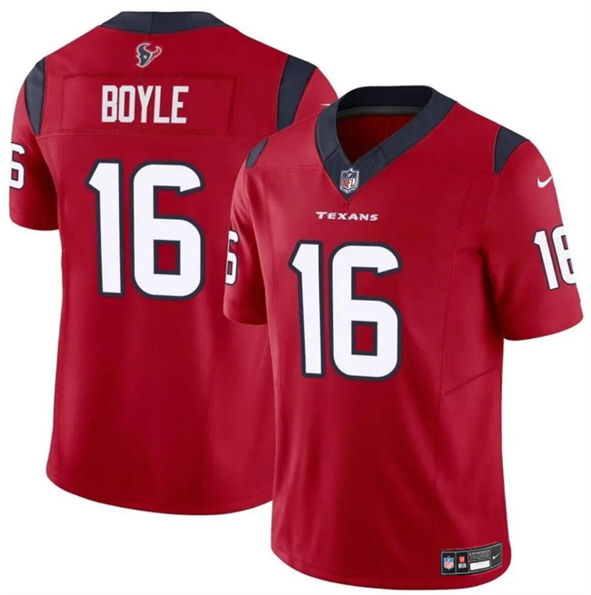 Houston Texans #16 Tim Boyle Red 2024 F.U.S.E Vapor Untouchable Stitched Jersey - Zenithce