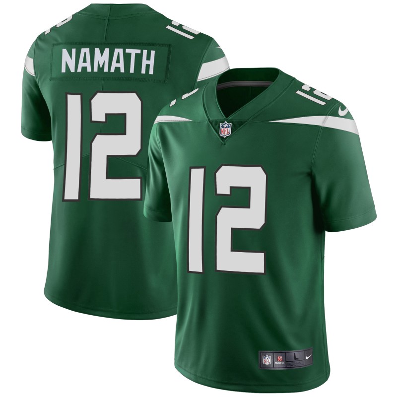 New York Jets #12 Joe Namath Green Vapor Untouchable Limited Stitched Jersey - Zenithce
