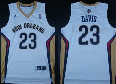 New Orleans Pelicans #23 Anthony Davis Revolution 30 Swingman White Jersey - Zenithce