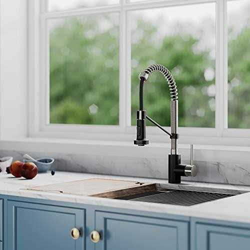 Kraus Single Hole & Handle Vessel Glass Waterfall Bathroom Faucet with Pop-Up Drain with Glass Disk KGW-1700 - Zenithce