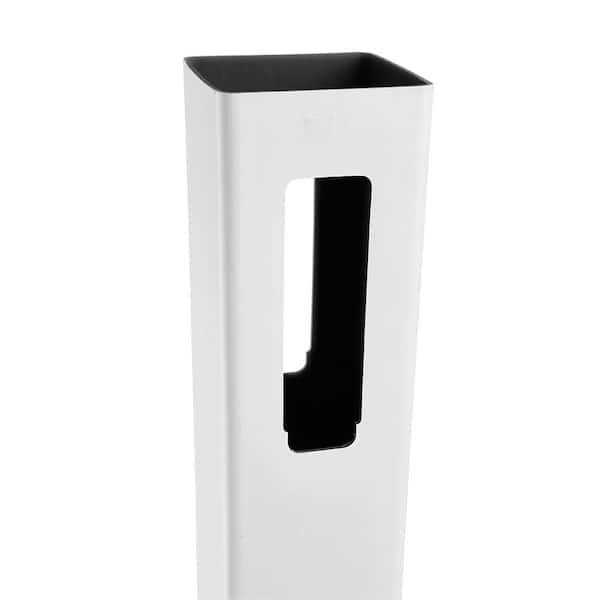 Veranda 5 in. x 5 in. x 9 ft Fairfax Almond Vinyl Privacy Fence End Post - Zenithce