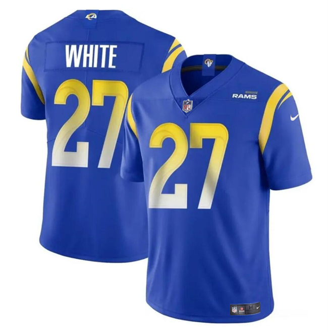 Los Angeles Rams #27 Tre'Davious White Blue Vapor Untouchable Stitched Jersey - Zenithce