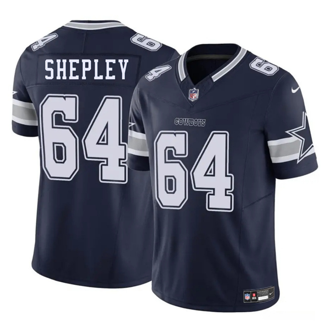 Dallas Cowboys #64 Dakoda Shepleys Navy 2025 F.U.S.E. Vapor Untouchable Limited Stitched Jersey - Zenithce
