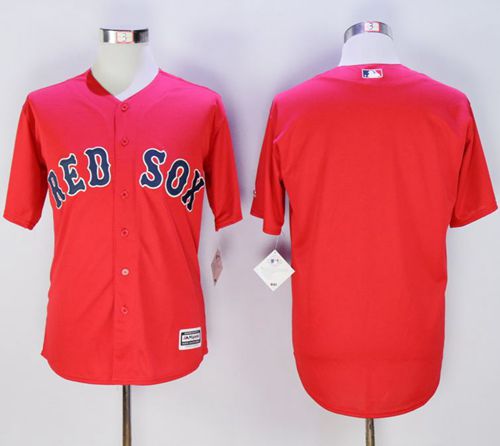 Red Sox Blank Red New Cool Base Stitched Jersey - Zenithce