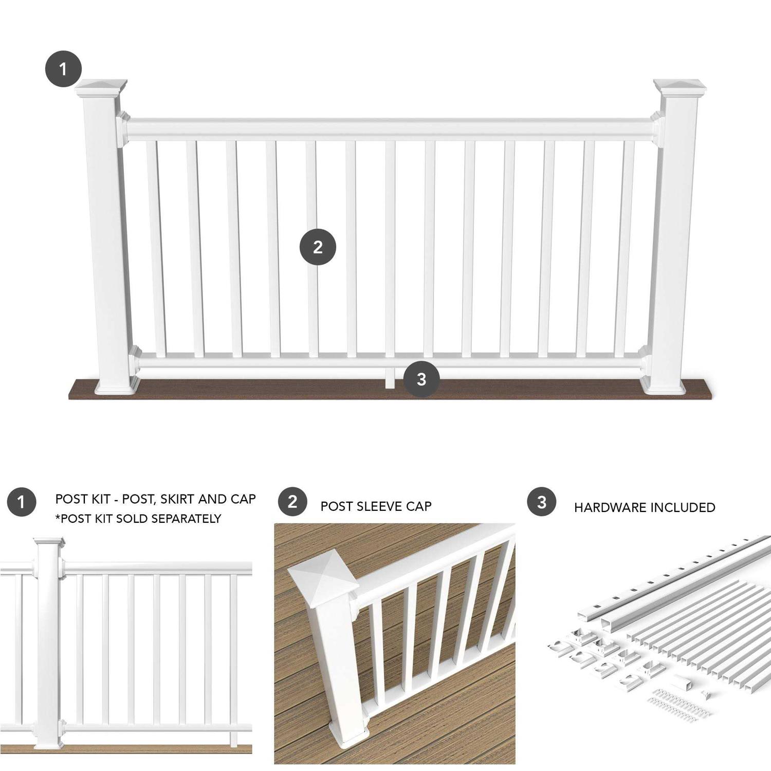Deckorators Grab and Go 4-in x 4-in x 3-1/4-ft - Zenithce
