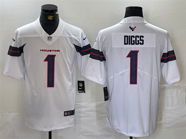 Houston Texans #1 Stefon Diggs White Vapor Untouchable Stitched Football Jersey - Zenithce