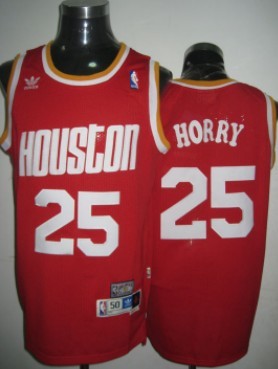 Houston Rockets #25 Robert Horry Red Swingman Throwback Jersey - Zenithce