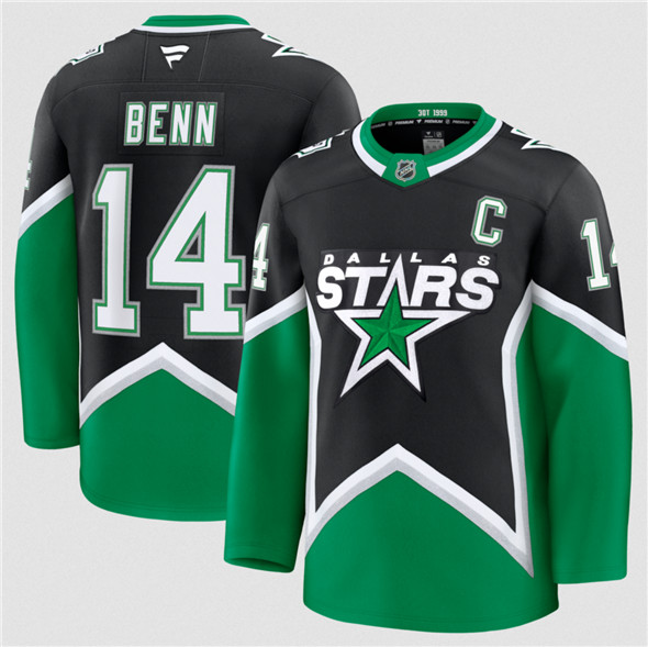 Dallas Stars #14 Jamie Benn Black 2025-26 Alternate Stitched Jersey - Zenithce