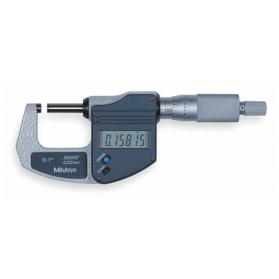 Mitutoyo 293-340-30 Digimatic 0-1/25.4mm Fast Measure Ip65 Digital Micrometer Ratchet Stop Thimble - Zenithce