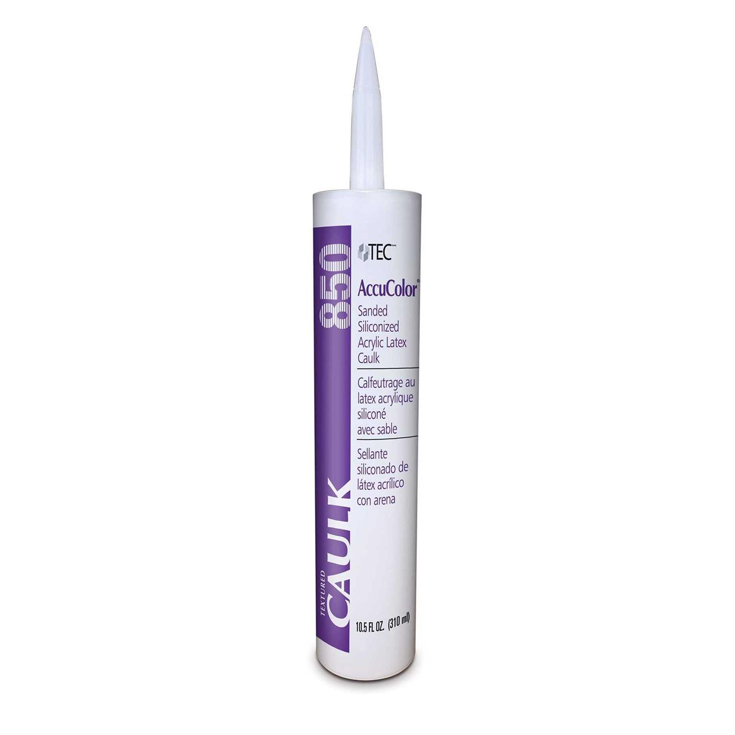 Tec AccuColor Sanded Siliconized Acrylic Caulk - Zenithce