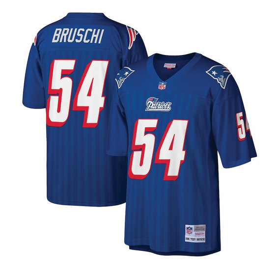 New England Patriots Active Custom Royal Mitchell Nes Stitched Jersey - Zenithce