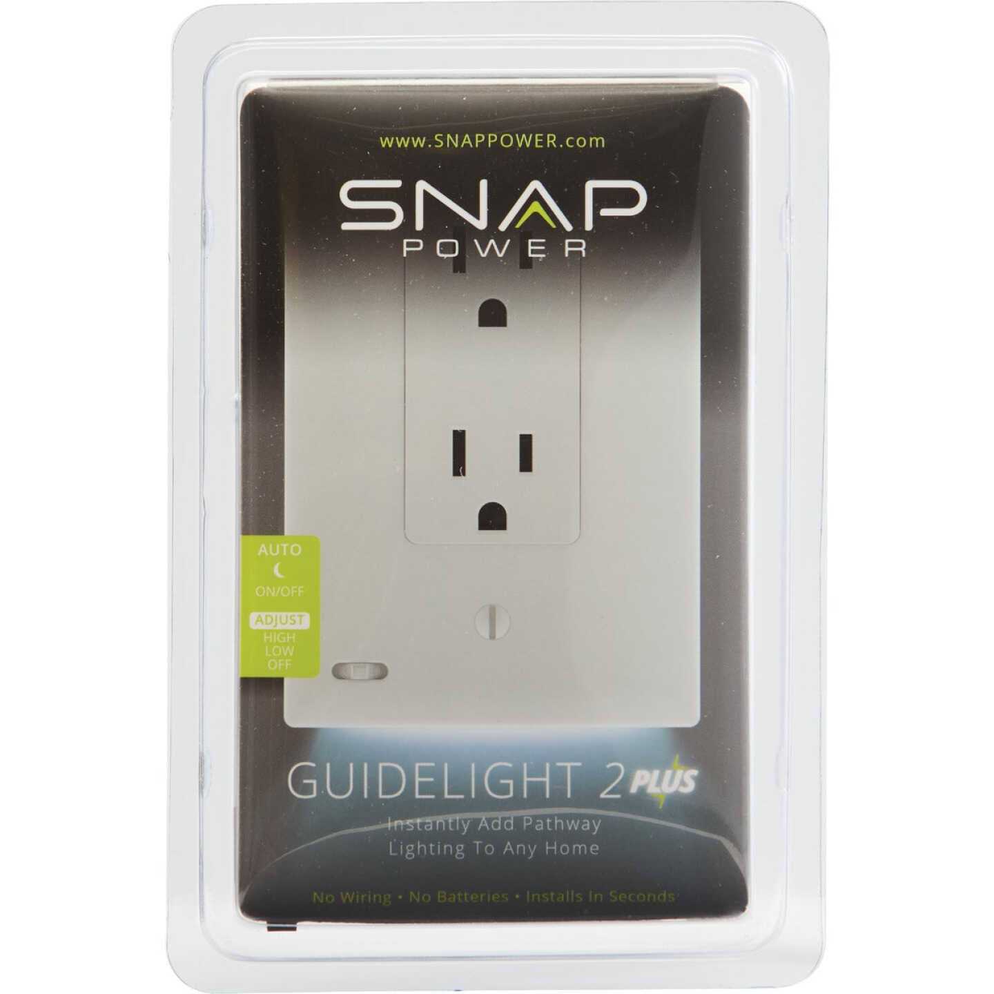 SnapPower GuideLight 2 PLUS Outlet Wall Plate White - Zenithce