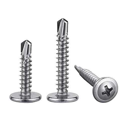 Wensilon Phillips Truss Head Wood Screws Stainless Steel 410 Quick Metal Self Tapping - Zenithce