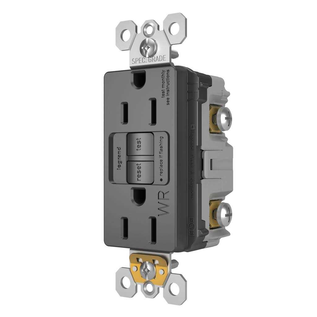 Legrand 1597TRWR Radiant 15 Ampere Tamper-Resistant Weather-Resistant Self-Test GFCI - Zenithce