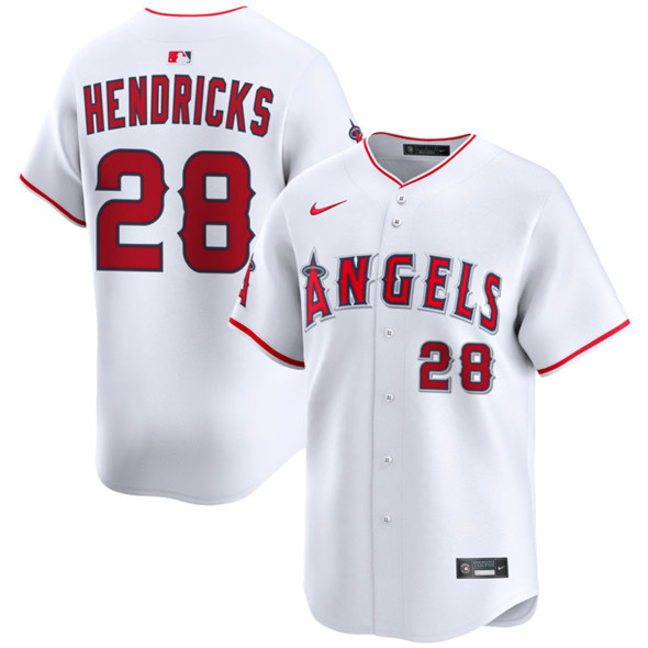 Los Angeles Angels #28 Kyle Hendricks White 2024 Home Limited Stitched Jersey - Zenithce