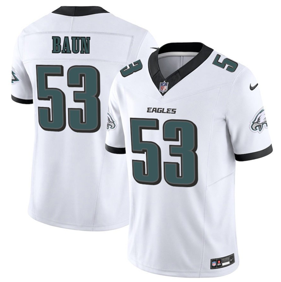 Philadelphia Eagles #53 Zack Baun White 2025 F.U.S.E. Vapor Untouchable Limited Football Stitched Jersey - Zenithce