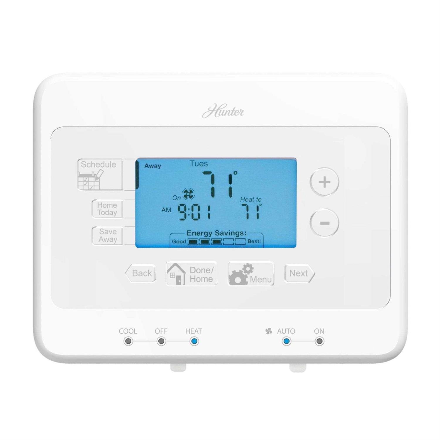 Hunter Home Comfort 44378 7-Day Digital Programmable Thermostat - Zenithce