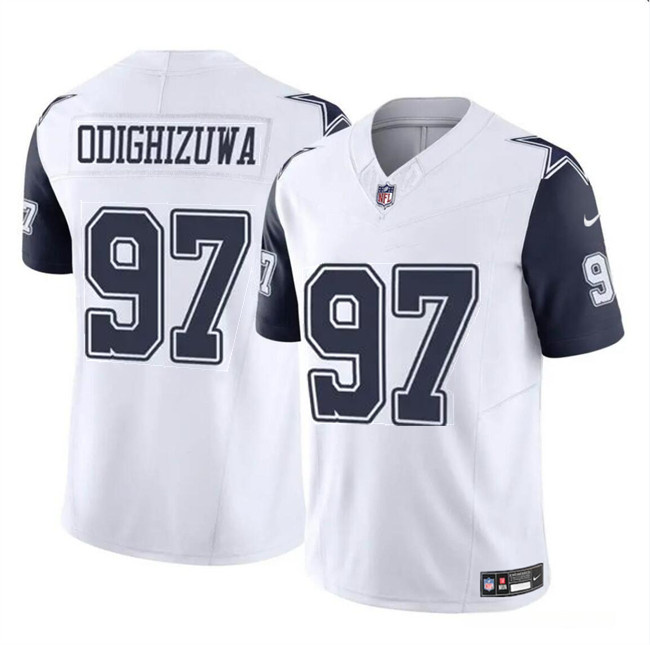 Dallas Cowboys #97 Osa Odighizuwa White F.U.S.E Vapor Untouchable Limited Stitched Jersey - Zenithce