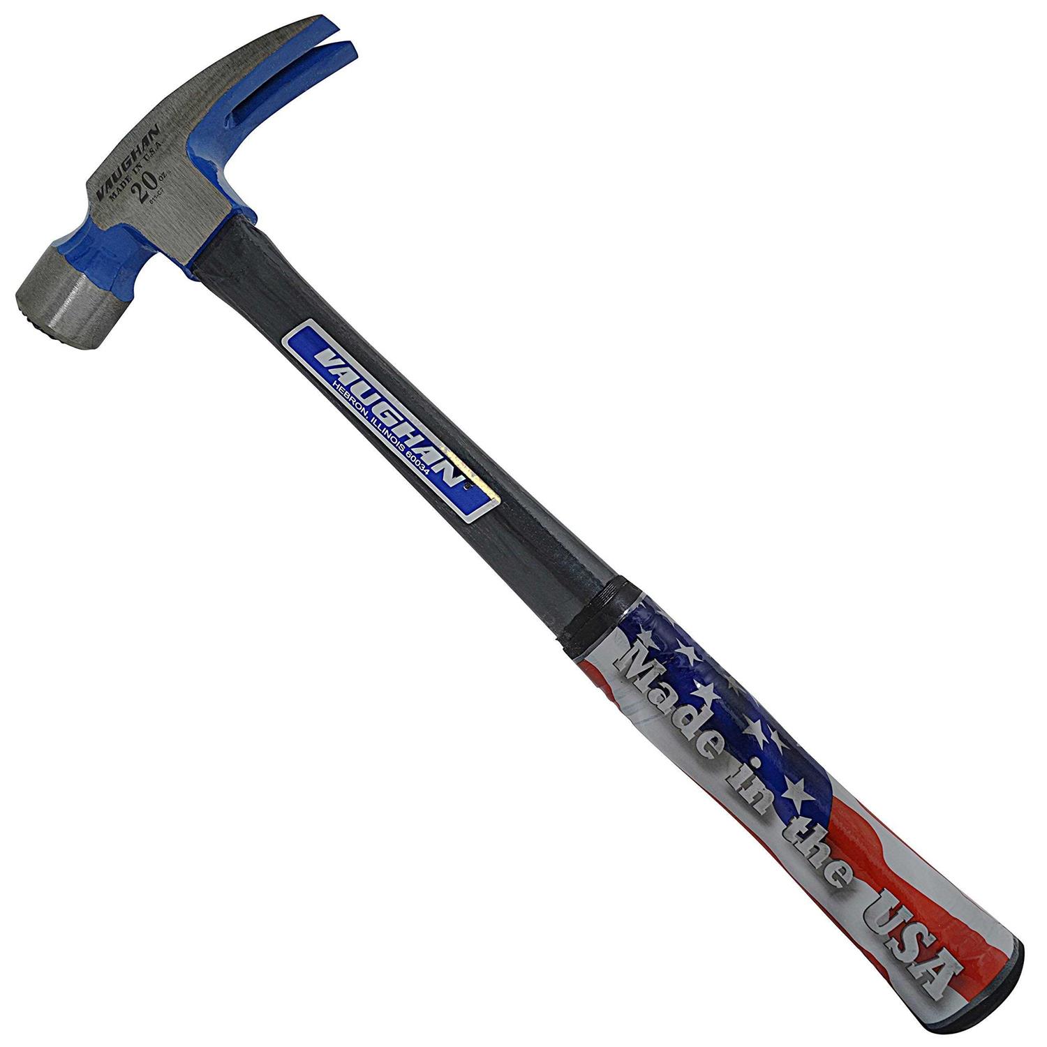 Vaughan 1650 Dalluge 16 oz Smooth Face Trim Hammer Hickory Handle - Zenithce