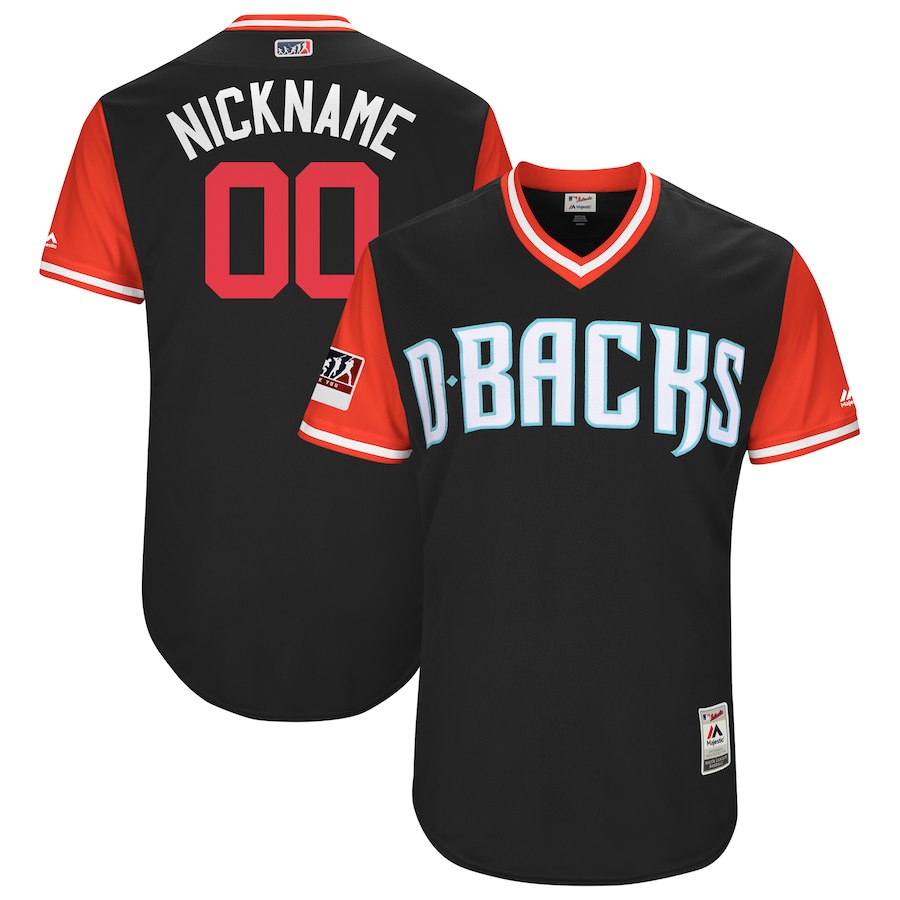 Arizona Diamondbacks Majestic Black Red 2018 Players' Weekend Pick-A-Player Roster Stitched Jersey - Zenithce