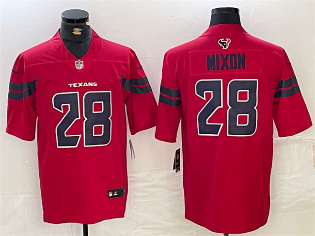 Houston Texans #28 Joe Mixon Red Vapor Untouchable Stitched Football Jersey - Zenithce
