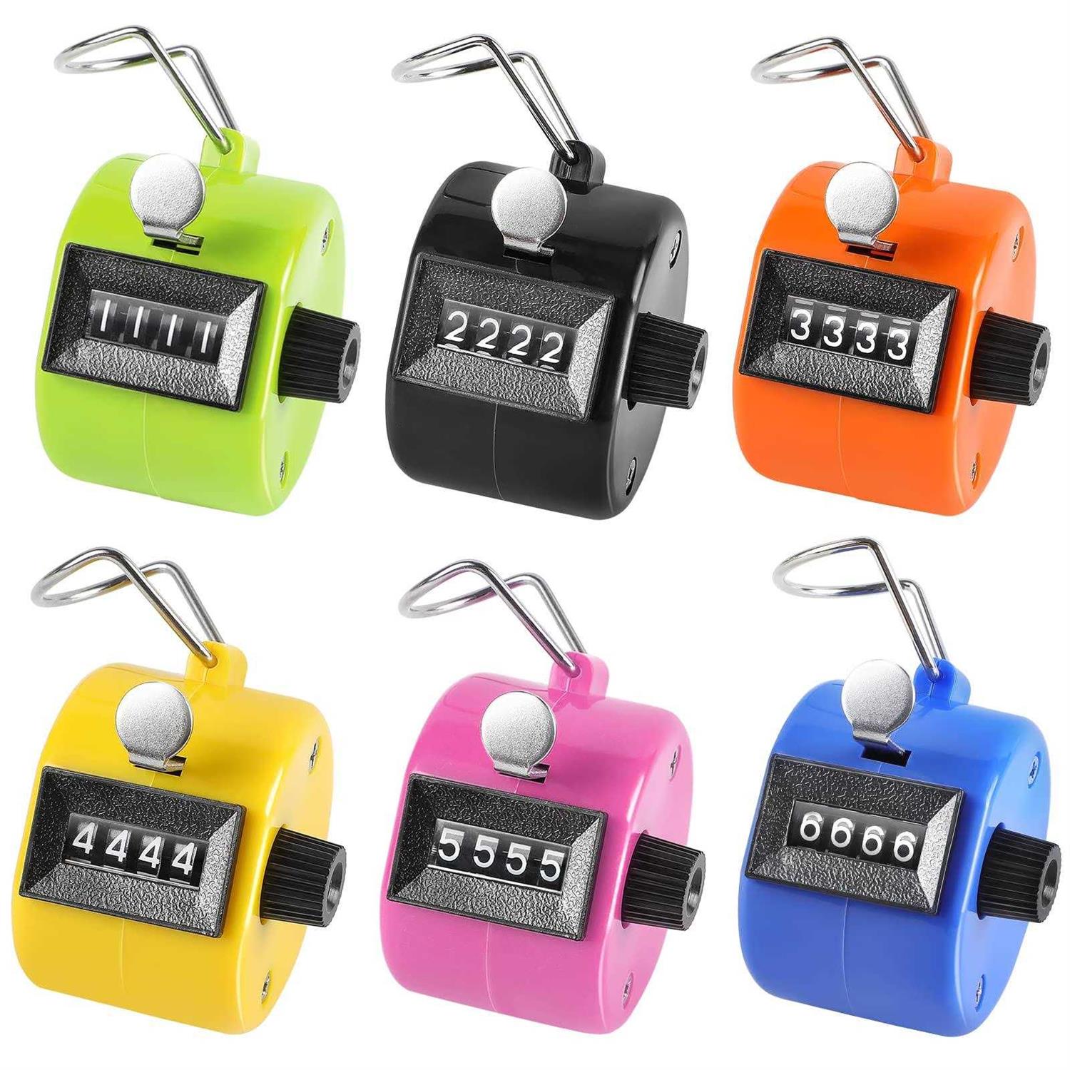 Ktrio Metal Hand Tally Counter 4Digit Tally Counters Mechanical Palm Counter Clicker Counter Handheld Pitch Click Counter Number Count For Row - Zenithce