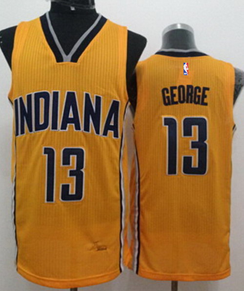 Indiana Pacers #24 Paul George Revolution 30 Swingman Yellow Jersey - Zenithce