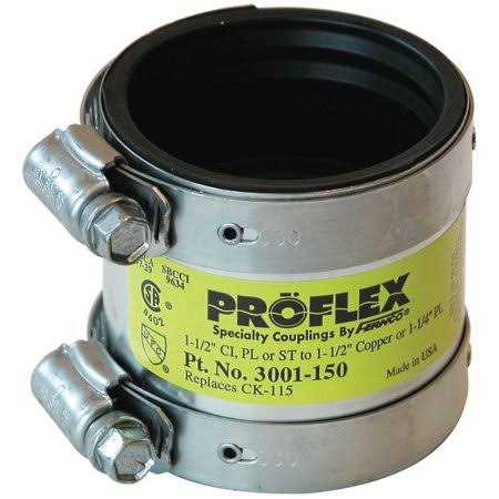 Fernco 3001 Coupling - Zenithce