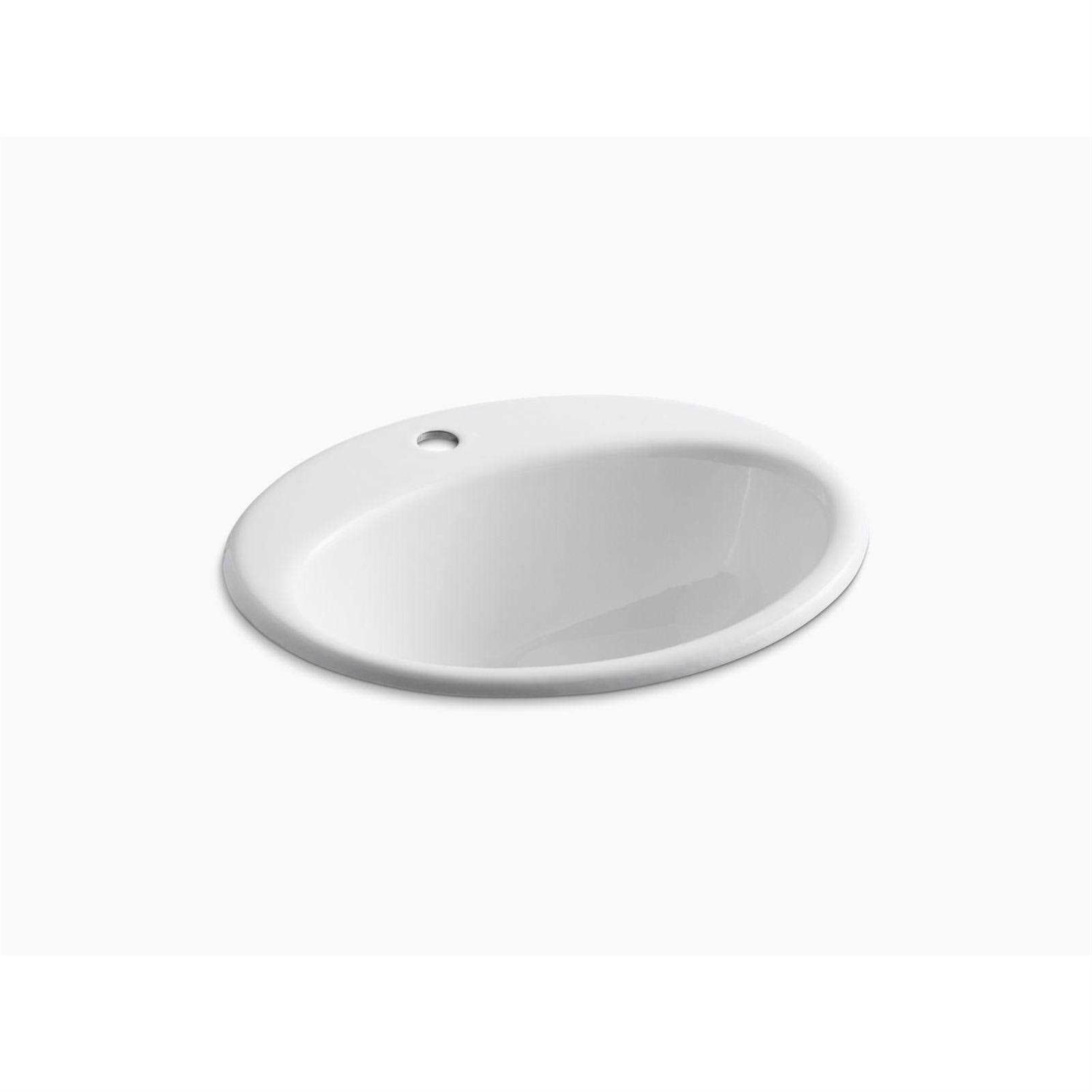 Kohler Farmington Drop-in Cast Iron Bathroom Sink - Zenithce