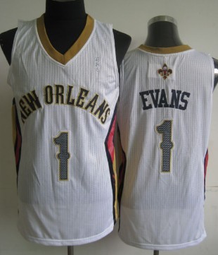 New Orleans Pelicans #1 Tyreke Evans White Swingman Jersey - Zenithce