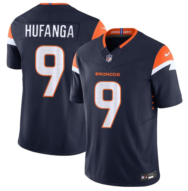 Denver Broncos #9 Talanoa Hufanga Navy 2025 F.U.S.E. Alternate Vapor Limited Stitched Jersey - Zenithce