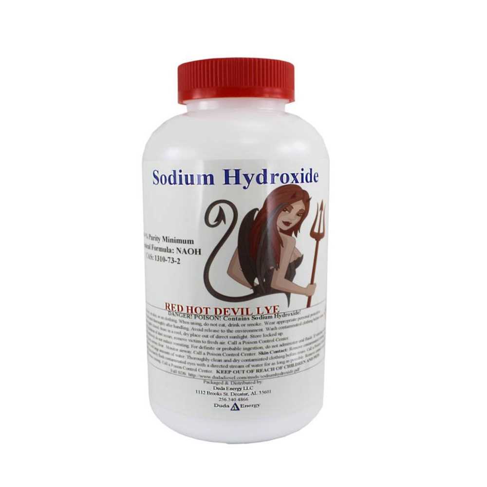 Duda Energy Red Hot Devil Lye Sodium Hydroxide Meets Food Chemical Codex High Grade Caustic Soda - Zenithce