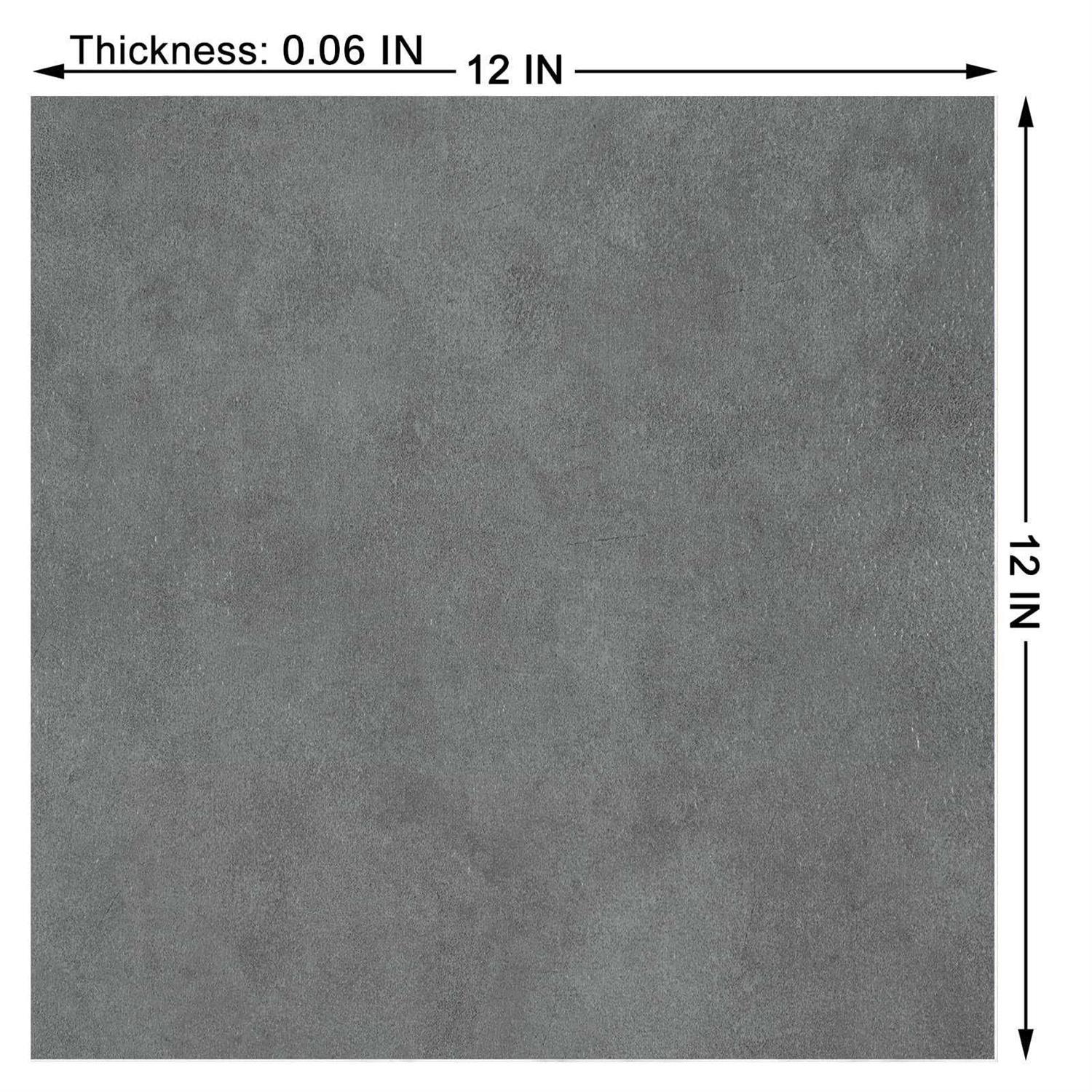 WESTICK Peel and Stick Floor Tile Grey Marble Vinyl Flooring Self Adhesive Waterproof Tile Removable Tile - Zenithce