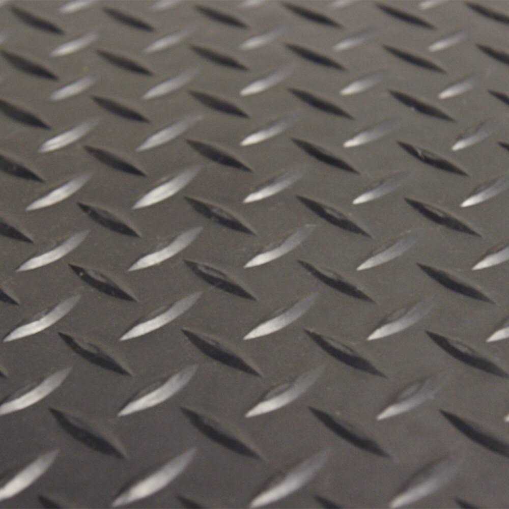 Rubber-Cal Diamond-Plate Rubber Flooring Rolls - Zenithce
