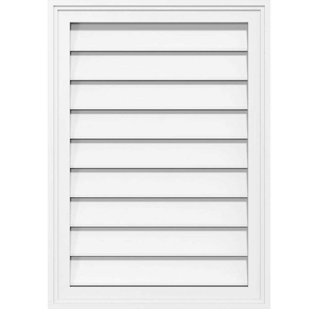 Ekena Millwork Rectangle Surface Mount PVC Gable Vent GVPVE - Zenithce