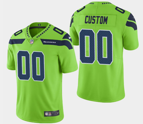 Seattle Seahawks Customized Green Vapor Untouchable Limited Stitched NFL Jersey - Zenithce