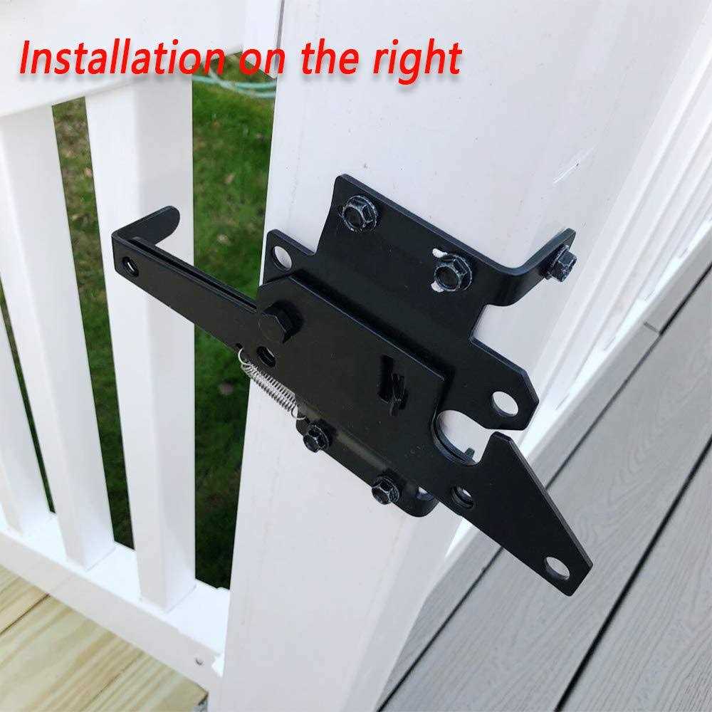 Jiahoo Gate Latch Thumb Latch Hardware Gate Latch for Wooden Fence Heavy Duty - Zenithce