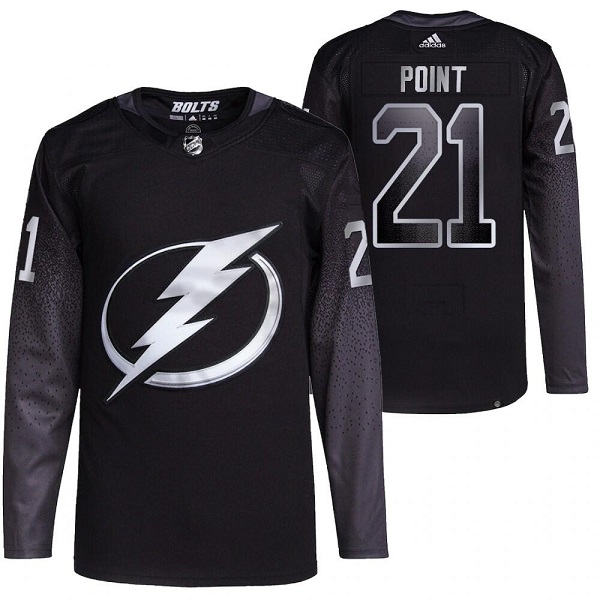 Tampa Bay Lightning #21 Brayden Point Black Stitched Jersey - Zenithce
