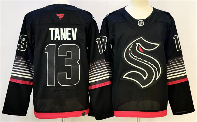 Seattle Kraken #13 Brandon Tanev Black 2026 Alternate Stitched Jersey - Zenithce