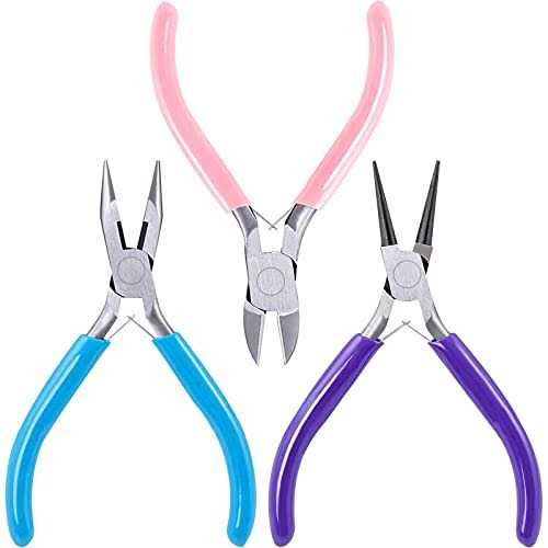 Jewelry Pliers 8pcs Set Jewelry Making Tools Mini Precision Pliers Kit with Wood Pallet - Zenithce