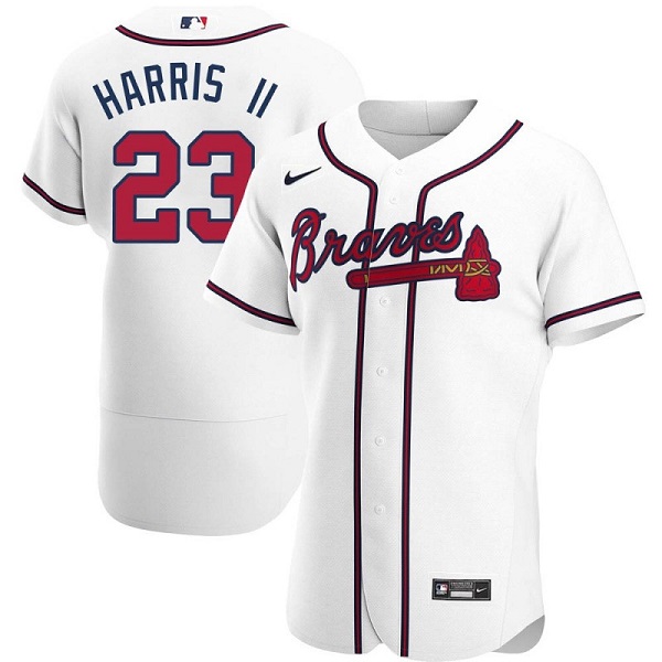 Atlanta Braves #23 Michael Harris II White Flex Base Stitched Baseball Jersey - Zenithce