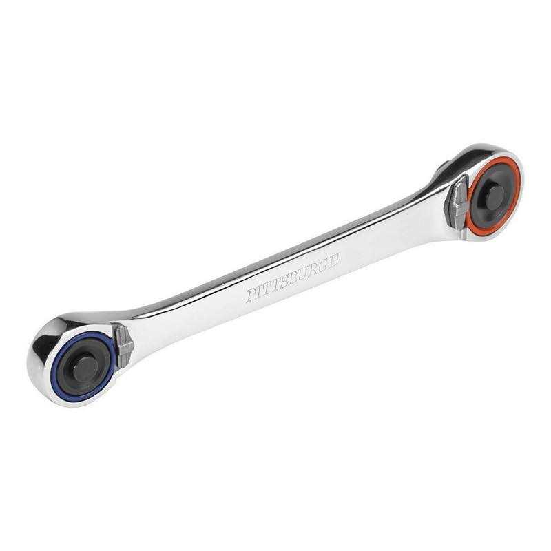 Pittsburgh Pro 1/2 Inch Drive Professional Flex Head Long Handle Ratchet - Zenithce