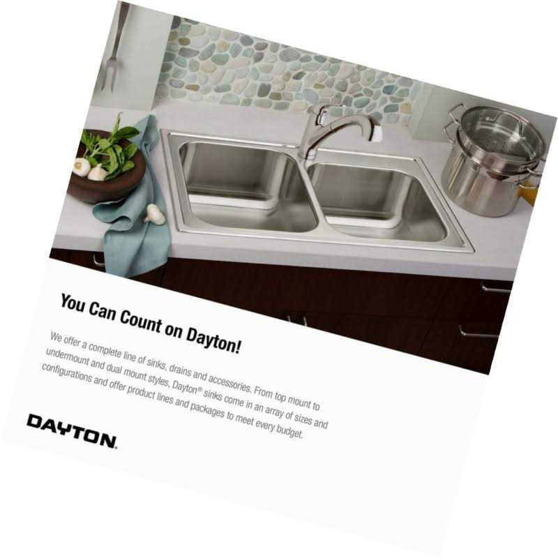 Elkay Dayton D125223 Single Bowl Drop-in Stainless Steel Sink - Zenithce