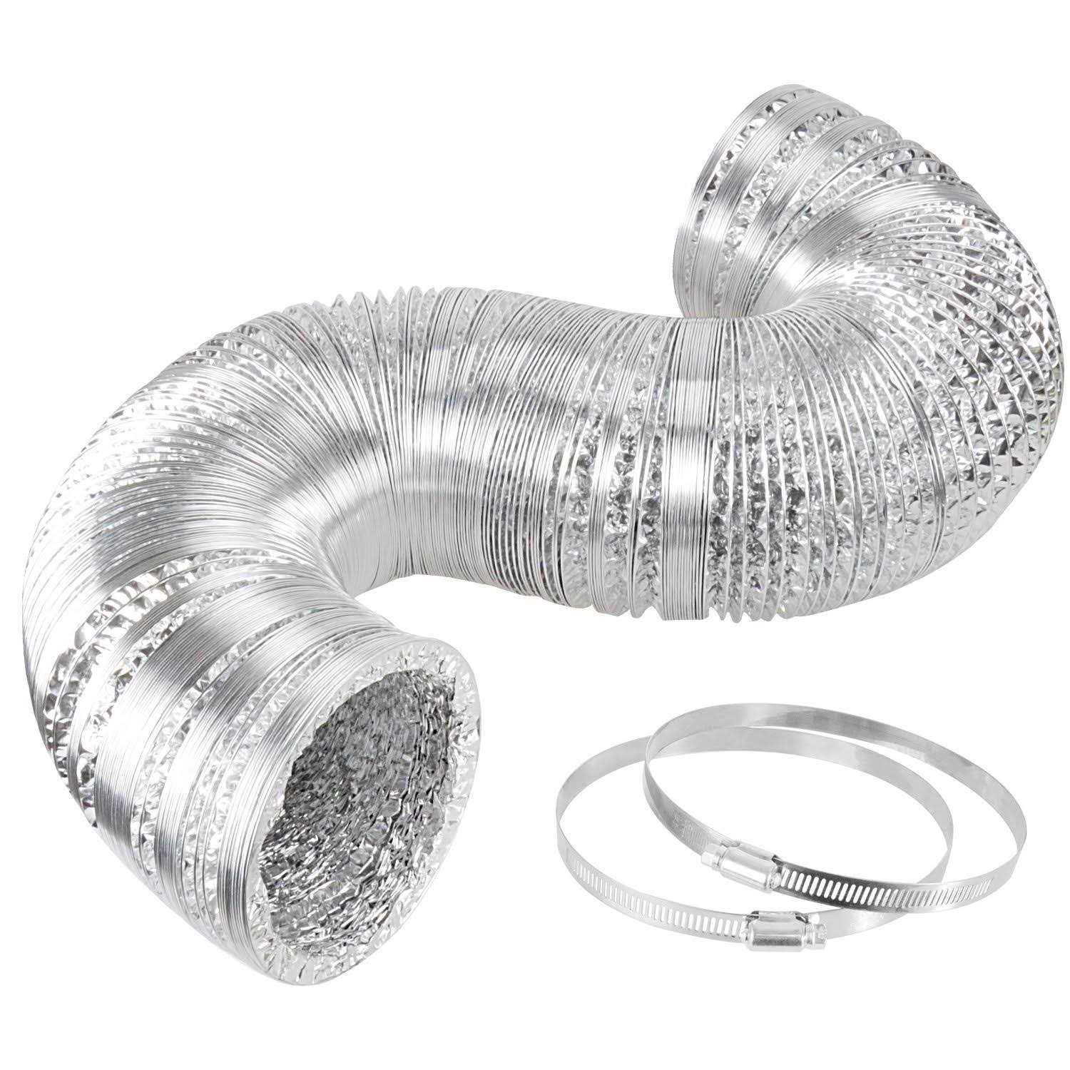 iPower 8 Feet Air Ducting Dryer Vent Hose for HVAC Ventilation - Zenithce