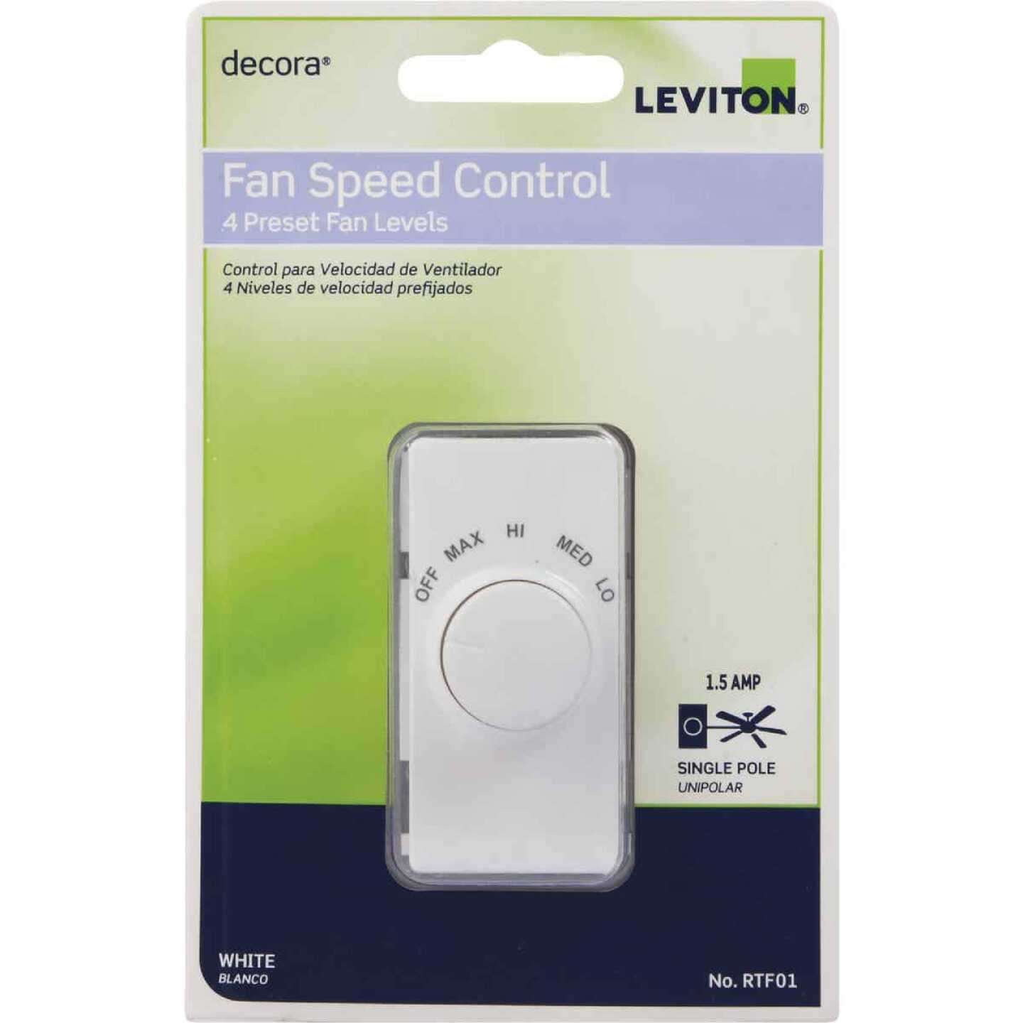 Leviton Rotary Fan Speed Control 06616-00W - Zenithce