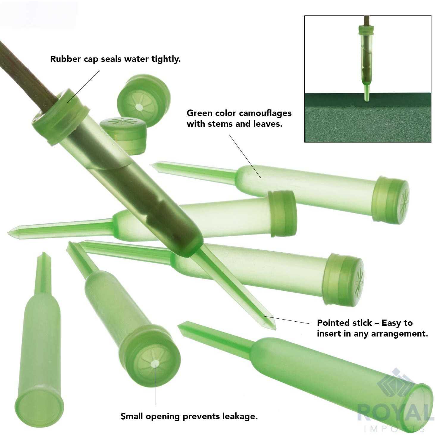 Floral Water Tubes/Vials For Flower Arrangements by Royal Imports - Zenithce