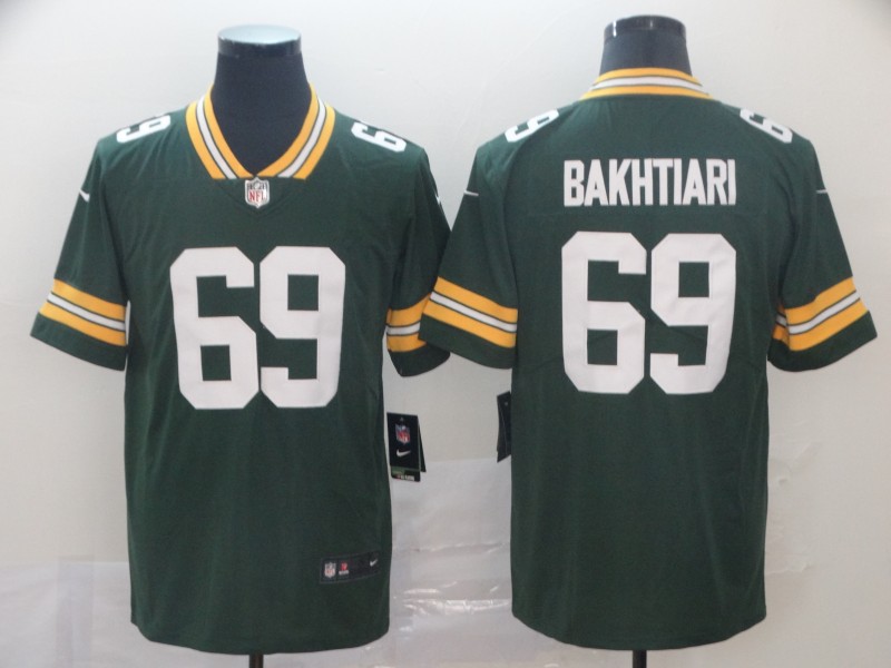 Green Bay Packers #69 David Bakhtiari Green Vapor Untouchable Stitched Limited Jersey - Zenithce