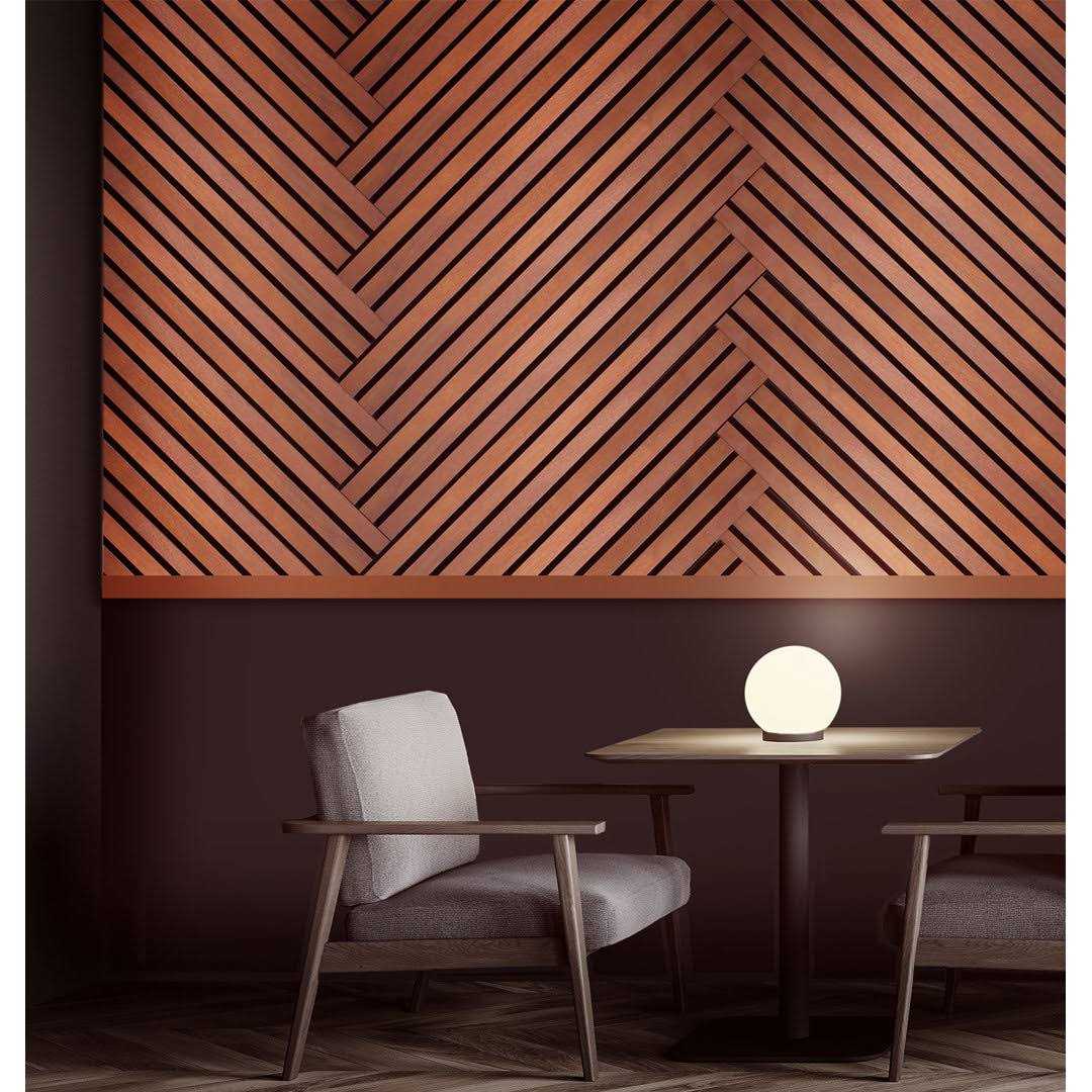 Peel & Stick Acoustic Wall Panels Oak - Zenithce