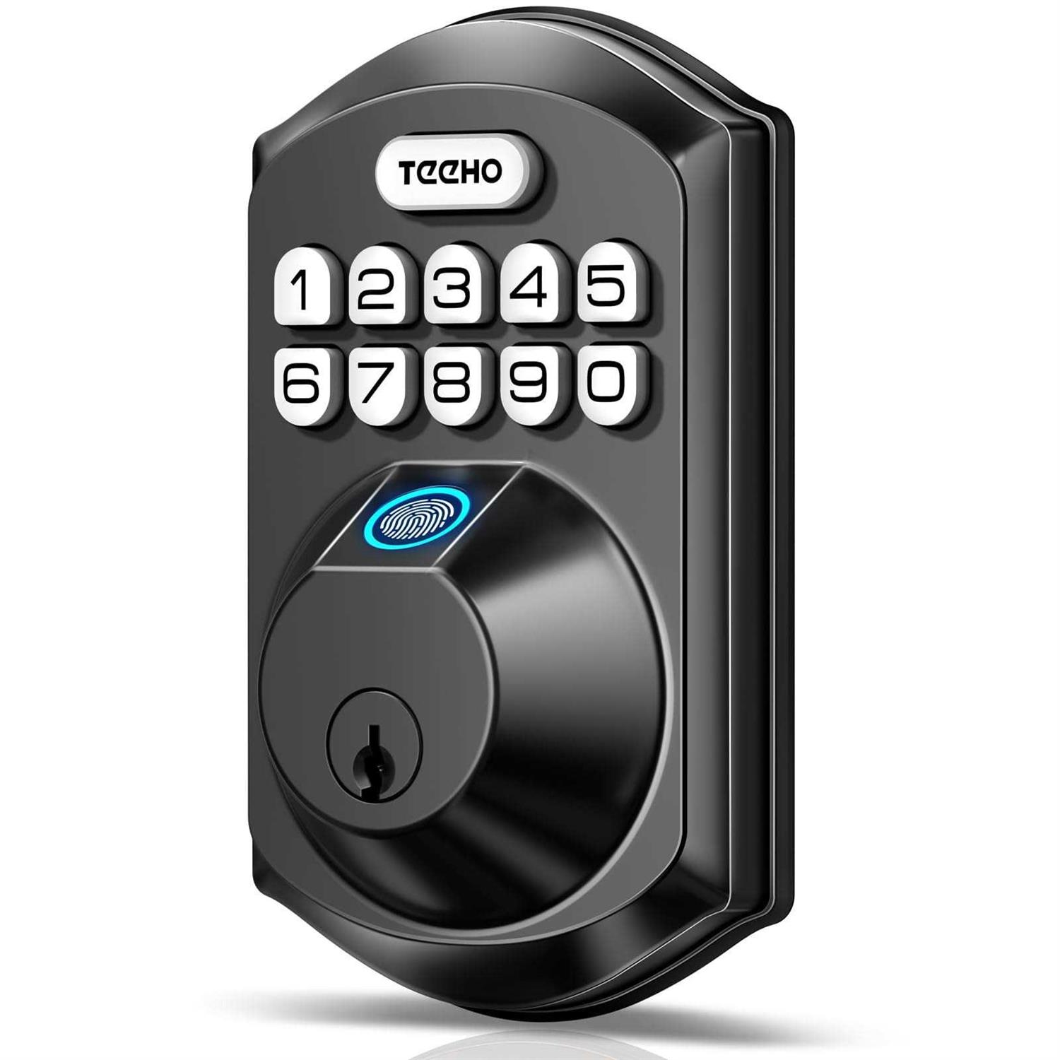 TEEHO TE002 Fingerprint Door Lock Keyless Entry Door Lock with Keypad - Zenithce