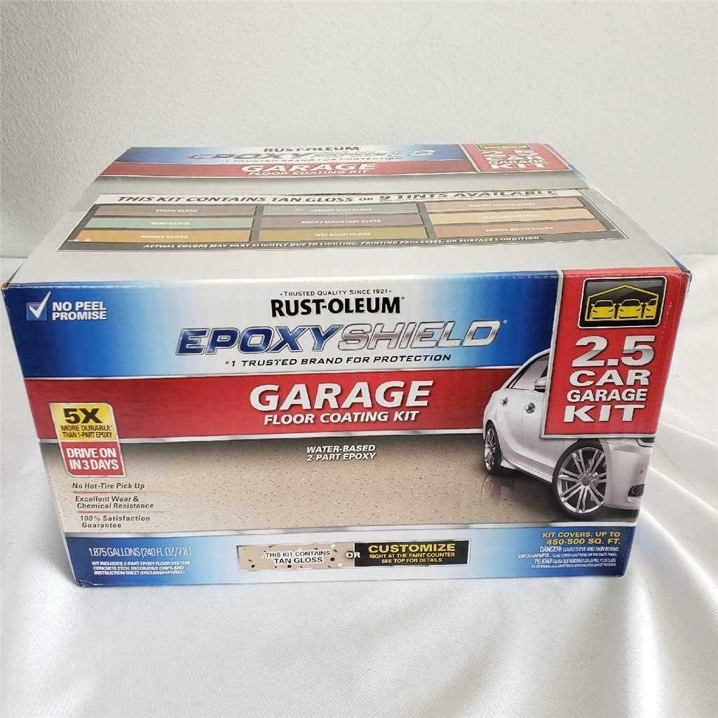 Rust-Oleum Epoxyshield 2-Part Gloss Garage Floor Epoxy Kit - Zenithce